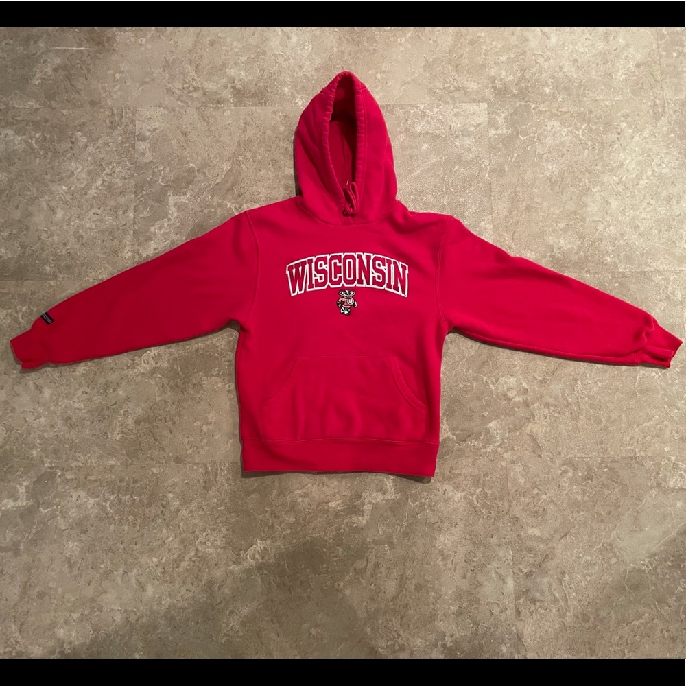 Jansport Wisconsin Badgers Men’s Sweatshirt Hoodie Size XS
